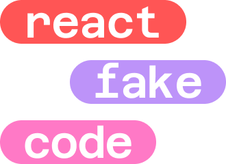react-fake-code logo